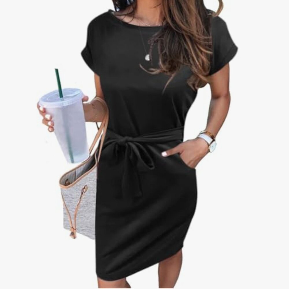 Black short dress